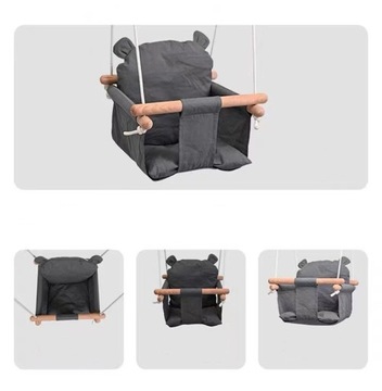 ДЕТСКИЕ КАЧЕЛИ ДЛЯ САДА ДОМА, ДЕРЕВЯННЫЙ МИШКА