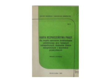 Karta bezpieczeństwa pracy dla -