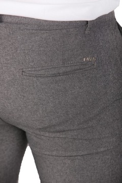 Spodnie chinosy materiałowe regular szare g-03 r33
