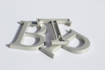 НОМЕР ДОМА БУКВА J СЕРЕБРЯНЫЙ АТЛАС 10,5 СМ