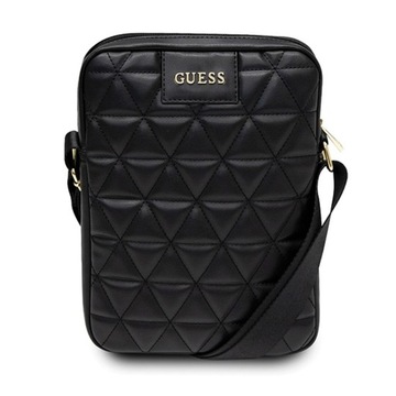 Стеганая сумка Guess для планшета 10 дюймов - черная