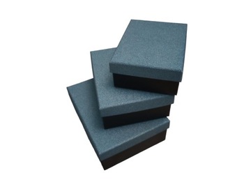 Pudełko prezentowe Glitter Blue 3 w 1