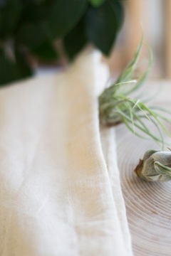 Хлопковая сумка цвета экрю 25х30 см 145 г