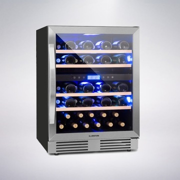 Klarstein Lodówka do wina winiarka 129L 43 butelki 2 strefy LED jakość L913
