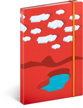 Notatnik Ice Surfers, w linie, 13 × 21 cm