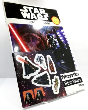 KSIĄŻKA. STAR WARS. WSZYSTKO O STAR WARS. PLAKAT + NAKLEJKI