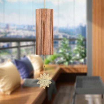 Czakry kuranty Naturalne bambusowe kuranty