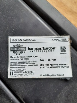 Wzmacniacz Amplituner Harley Davidson 76192-06A
