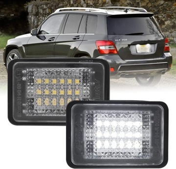 LED LAMPY PODSVÍCENÍ TABULKY MERCEDES GLK X204 2007 - 2013