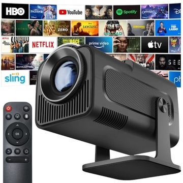 PROJEKTOR MINI RZUTNIK 2024 PRZENOŚNY FULL HD LED 4K WiFi ANDROID SMART TV
