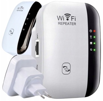 MOCNY WZMACNIACZ SIECI SYGNAŁU WIFI REAPETER 300MB/S EXTENDER