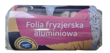 FOLIA ALUMINIOWA Fryzjerska do KOLORYZACJI WŁOSÓW Mocna Gruba 14mu 100m