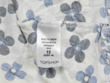 0307m60 TOPSHOP sukienka BIAŁA w kwiatki _ 40