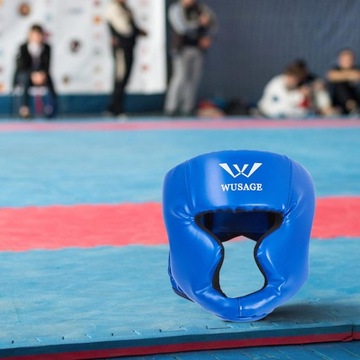 Nakrycia Głowy Bokserskiej Sprzęt Treningowy Głowa Niebieski Duży
