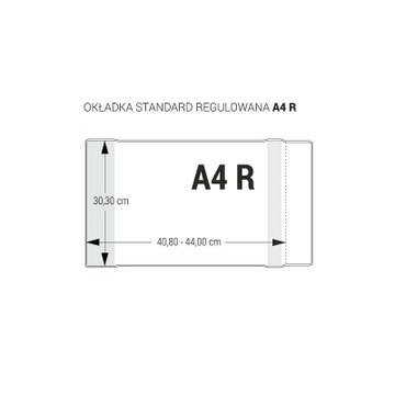 Okładki Biurfol regul. A4 30 cm x 40,8-44cm zeszyt