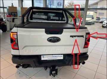 FORD RANGER 6 VI RAPTOR 22- NÁPIS ZNAK ZNAKY NA KRYT