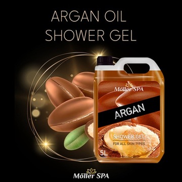 Möller SPA ГЕЛЬ ДЛЯ ДУША АРГАНА УНИСЕКС АРГАНОВОЕ МАСЛО ПРЕМИУМ КАЧЕСТВА 5л