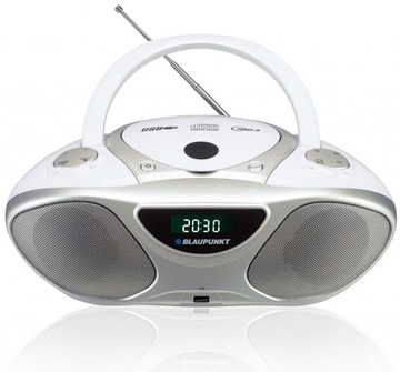 RADIOODTWARZACZ BOOMBOX SIECIOWO BATERIA BLAUPUNKT BB14WH CD MP3 USB AUX