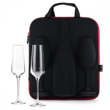 Eleganckie Etui na Prosecco Szampana z Kieliszkami