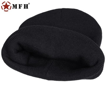 ШАПКА ЗИМНЯЯ MFH Thinsulate 3M, ДВУХСЛОЙНАЯ, ЧЕРНАЯ