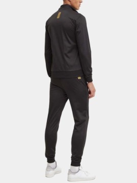 Спортивный мужской спортивный костюм EMPORIO ARMANI EA7 ЧЕРНЫЙ/ЗОЛОТОЙ полный размер XL