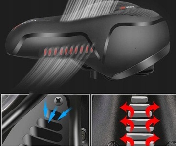 КОМФОРТНОЕ ГЕЛЕВОЕ СИДЕНЬЕ ДЛЯ ВЕЛОСИПЕДА, ГОРОДСКОЙ СПОРТ, ГИБКАЯ ПЕНА