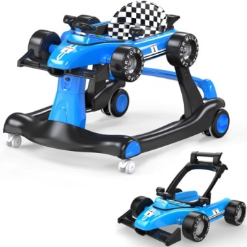 Интерактивный гоночный автомобиль Walker 3в1 FORMULA 1 синий толкатель