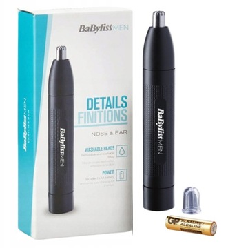 Babyliss trymer do nosa i uszu E650E na mokro i sucho
