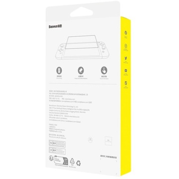 Набор из 2 закаленных стекол Baseus Crystal для Nintendo Switch OLED 2021 + комплект
