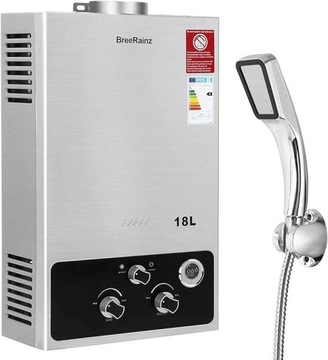 Gazowy Podgrzewacz Wody Przepływowy 18 l/min. 36 kW LPG Propan-Butan
