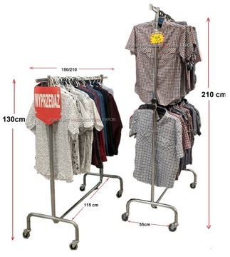 СТОЙКА ДЛЯ КЛАССИЧЕСКОЙ ОДЕЖДЫ - МАГАЗИН-ТРАНСПОРТЕР - ВАРШАВА