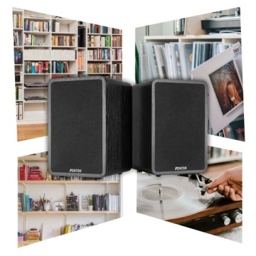 Комплект HIFI колонок 2 шт, полка для домашнего кинотеатра, черный, 200Вт, 6,5