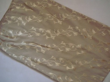 ELEGANCKA beżowa spódnica złote kwiaty WALLIS r.42
