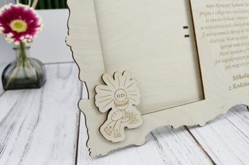 Рамка-спасибо за причастие дедушки и бабушки