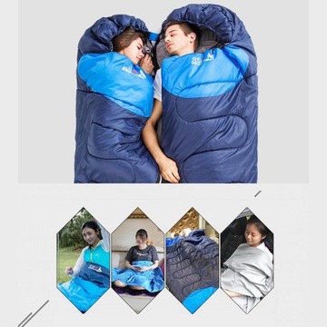 Водонепроницаемый уличный спальный мешок темно-синего цвета 1,35 кг