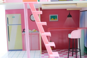 Stella Fashion кукольный домик, лестница, выдвижная терраса