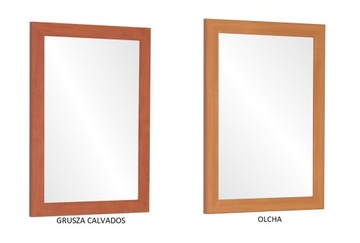 ЗЕРКАЛО 90х40 в раме ВЕНГЕ, Sonoma БЕЛЫЙ, 12 цветов