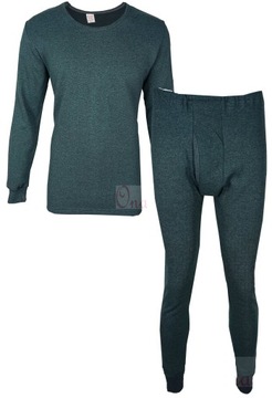 ZESTAW komplet podkoszulka + kalesony grafit 2XL
