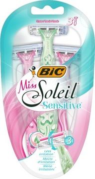 BIC MISS SOLEIL SENSITIVE MASZYNKA DO GOLENIA DAMSKA GOLARKA DLA KOBIET x3