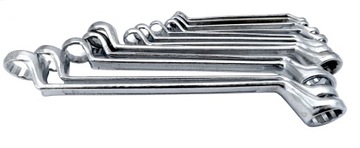 Klucze oczkowe odgięte 6-32 mm 12 szt