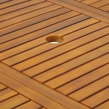 Комплект деревянной садовой мебели, комплект мебели, стол, 6x деревянных стульев, 7 предметов.