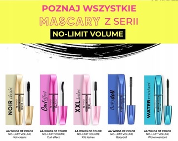 Тушь для ресниц AA Wing of Color No-Limit Volume Curl с эффектом 6 г HIT