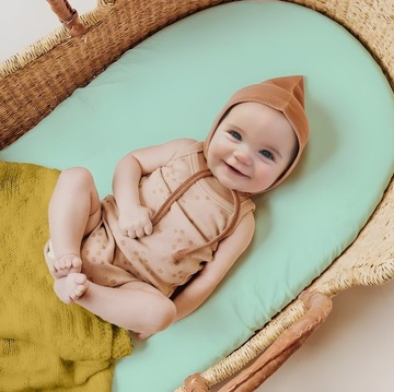 ПРОСТЫНЬ ДЛЯ ГОНДОЛИ, ДЛЯ ЛЮЛЫЧКИ, С ЛАСТИКОМ, 80х40, ХЛОПОК 100% Bubi