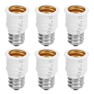 6 SZTUK E12 NA E14 ADAPTER KONWERTER E14 NA E12 ADAPTER ŻARÓWKI DO MV