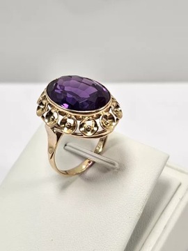 ФЕНОМЕНАЛЬНОЕ ЗОЛОТОЕ КОЛЬЦО 585 ПРОБЫ SYN. РУБИН Р23 10.96Г