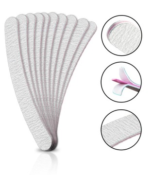 10x Pilnik papierowy manicure banan zebra 80/100