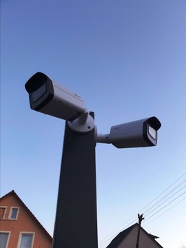 Słup do kamer, maszt do monitoringu 3m przykręcany
