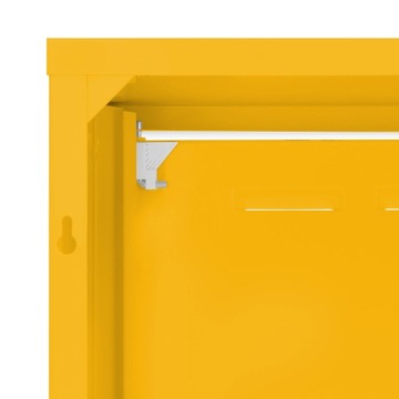 SZAFKA GAZOWA SKRZYNKA 50x80x25 ŻÓŁTA BEZ PLECÓW