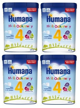 HUMANA 4 MLEKO NASTĘPNE PO 24 MIESIĄCU 4x 650G