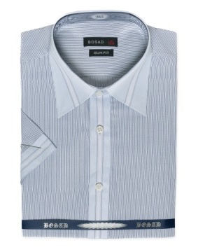 Elegancka Koszula Męska Krótki Rękaw WY127-1 41/42